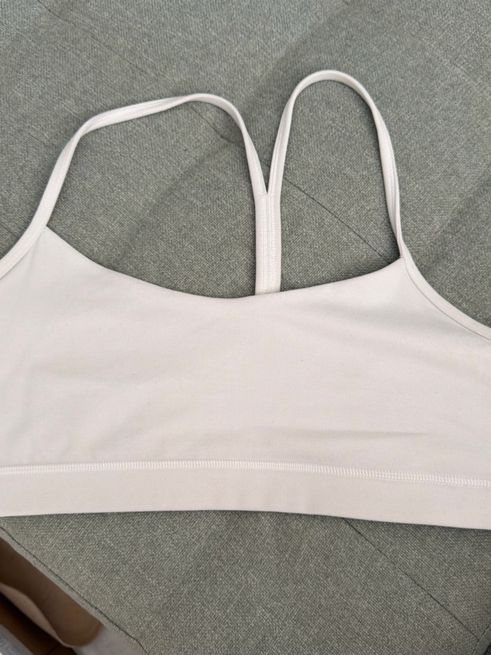 Lululemon White Strappy Sports Bra